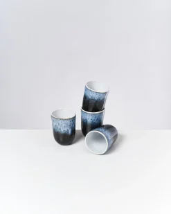 Motel a Miio Alcachofra Becher groß 4er-Set schwarzblau Discount