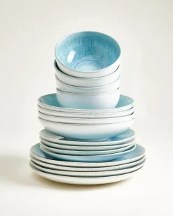 Motel a Miio Alcachofra Geschirr-Set 16-teilig grünblau