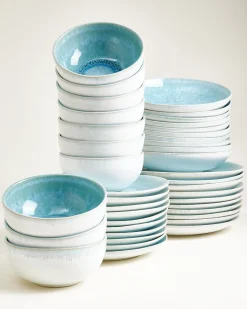 Motel a Miio Alcachofra Geschirr-Set 40-teilig grünblau Hot