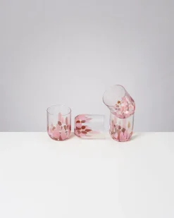 Motel a Miio Alegria Glas groß 4er-Set bernstein rosa Clearance