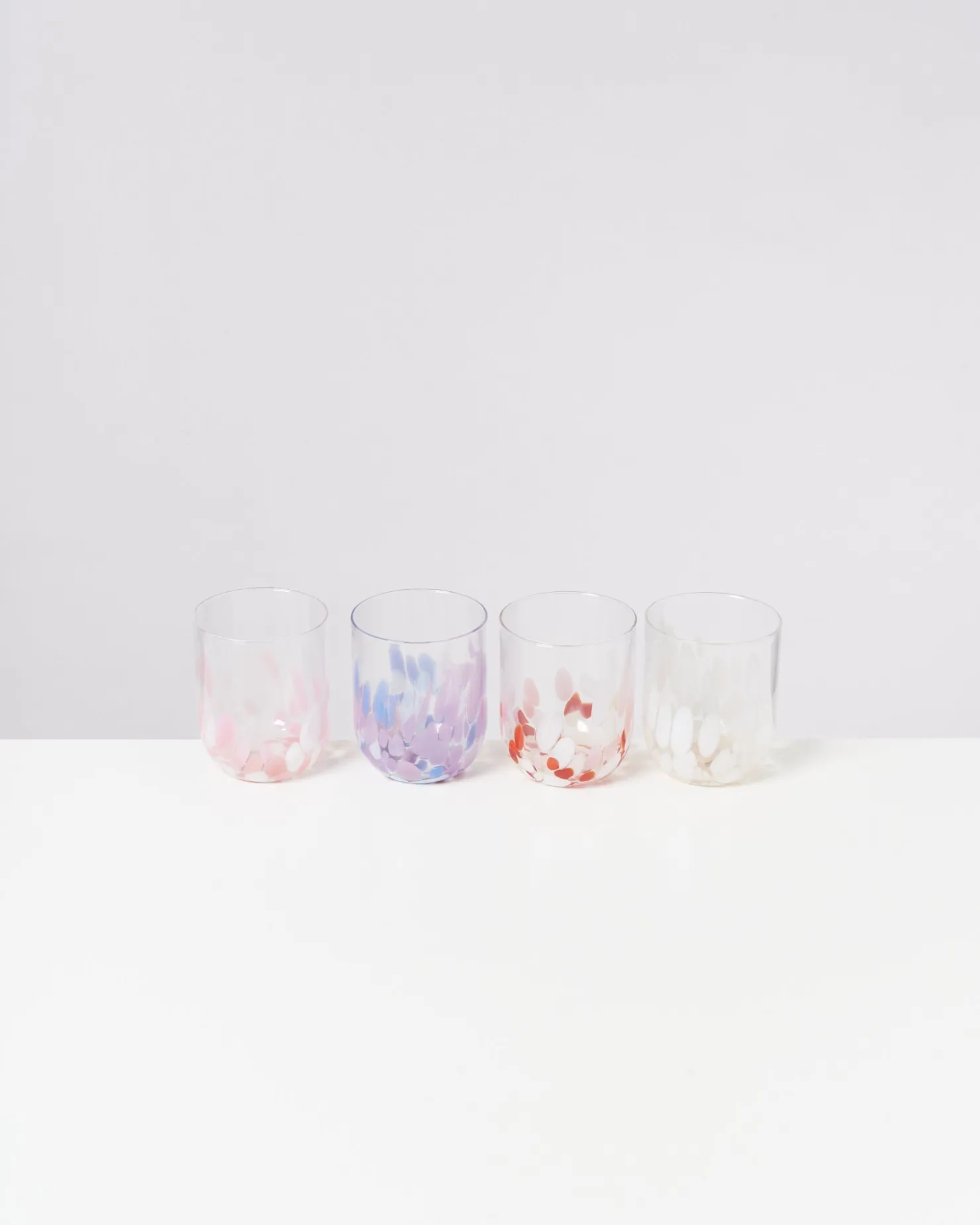 Motel a Miio Alegria Glas groß rosé weiß Clearance