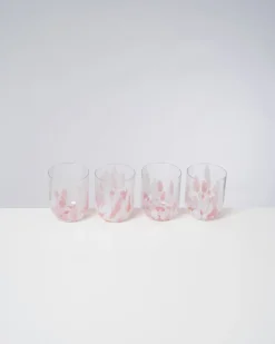 Motel a Miio Alegria Glas groß 4er-Set rosé weiß Outlet