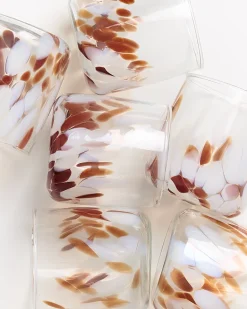 Motel a Miio Alegria Glas klein 6er-Set bernstein sand