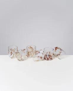 Motel a Miio Alegria Glas klein 6er-Set bernstein sand