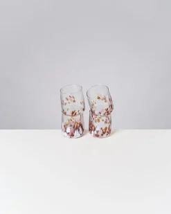 Motel a Miio Alegria Glas klein 4er-Set bernstein rosa Outlet
