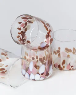 Motel a Miio Alegria Glas klein 4er-Set bernstein rosa Outlet