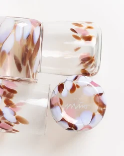 Motel a Miio Alegria Glas klein 4er-Set bernstein rosa Outlet