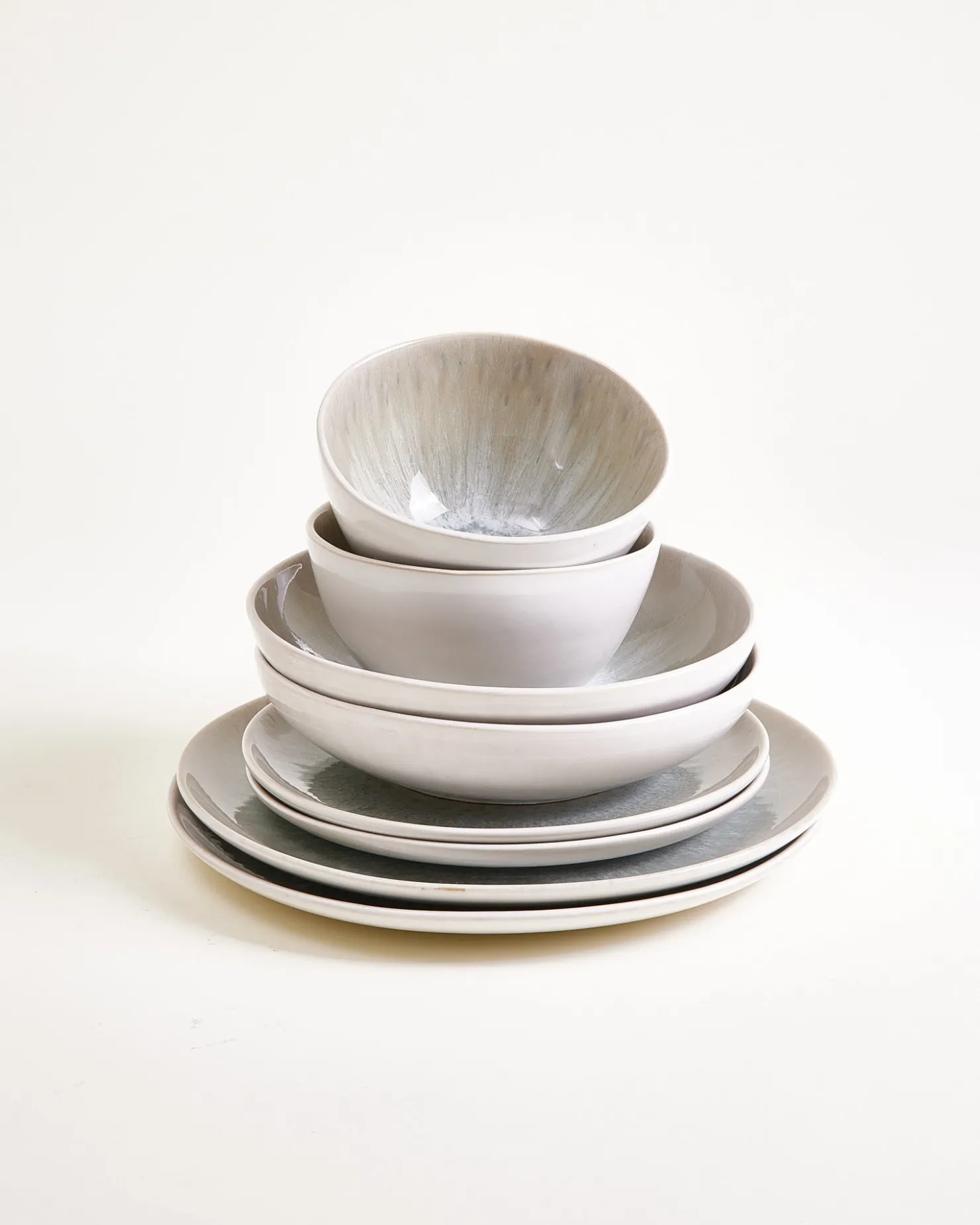 Motel a Miio Areia Geschirr-Set 8-teilig grau New