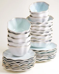 Motel a Miio Areia Geschirr-Set shell 32-teilig azur Sale