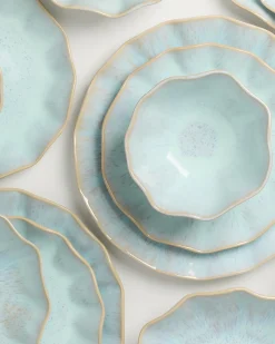 Motel a Miio Areia Geschirr-Set shell 16-teilig azur New