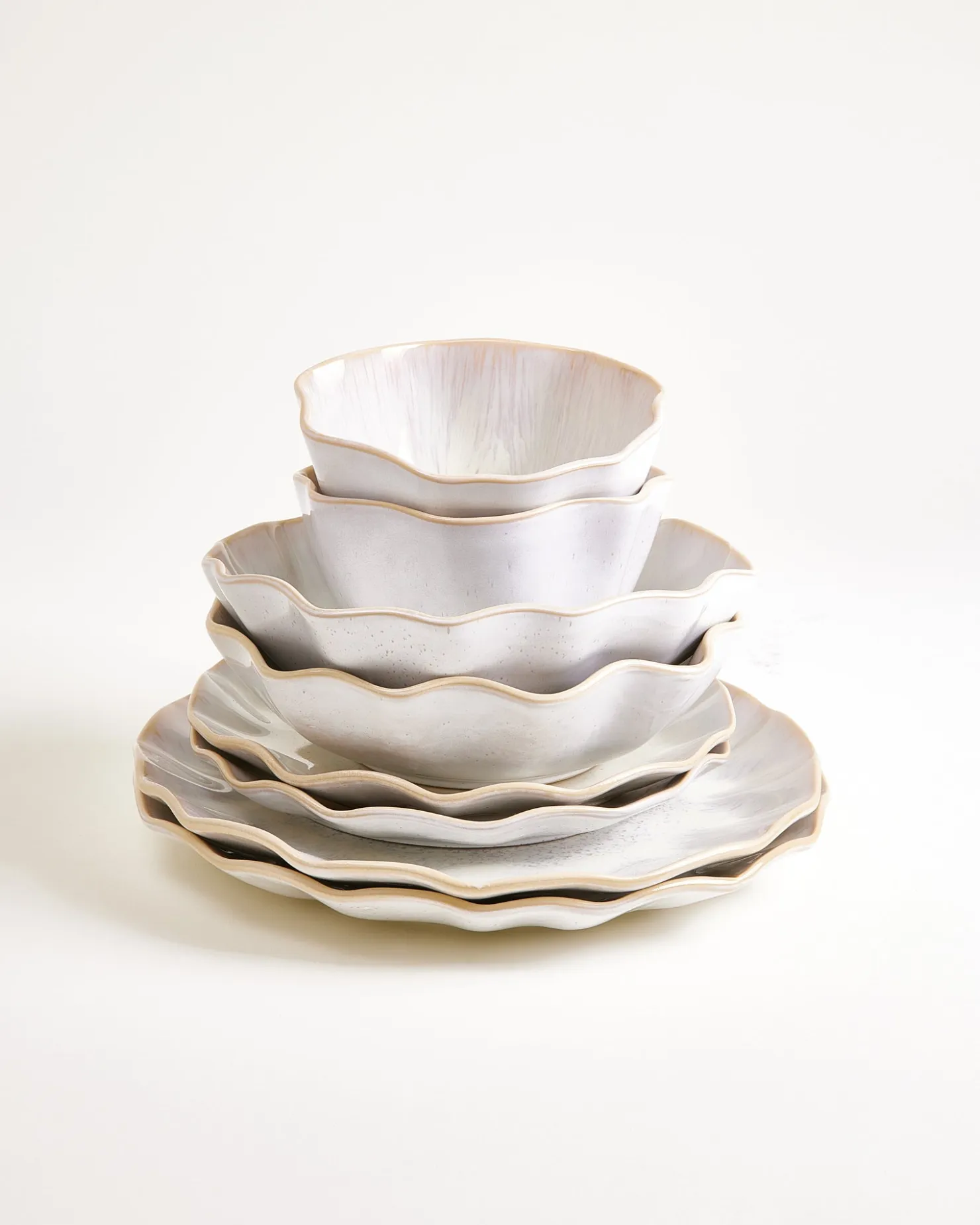 Motel a Miio Areia Geschirr-Set shell 8-teilig sand Online