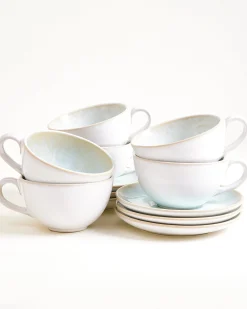 Motel a Miio Areia Teetasse & Untertasse groß classic 6er-Set azur Discount