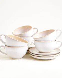 Motel a Miio Areia Teetasse & Untertasse groß classic 6er-Set sand