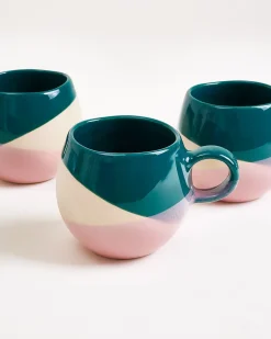Motel a Miio Bica Tasse klein 6er-Set dunkelgrün sand rosa Sale