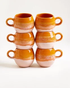 Motel a Miio Bica Tasse klein 6er-Set orange Clearance