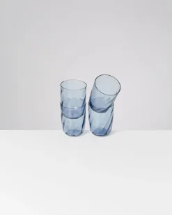 Motel a Miio Calma Glas groß swirl 4er-Set blau Best