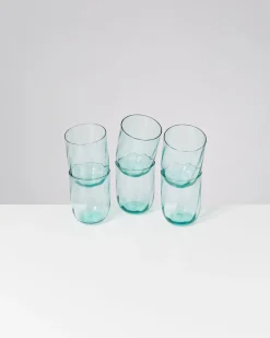 Motel a Miio Calma Glas groß swirl 6er-Set grün Online