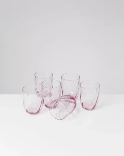 Motel a Miio Calma Glas groß swirl 6er-Set lila Hot