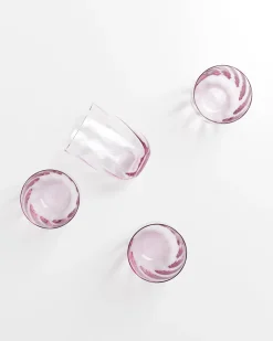 Motel a Miio Calma Glas groß swirl 4er-Set lila Online