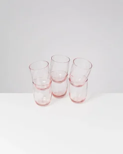 Motel a Miio Calma Glas groß swirl 6er-Set rosé Outlet