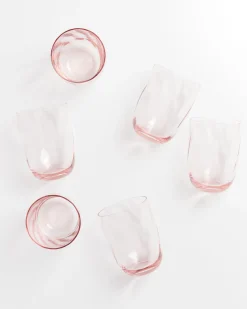 Motel a Miio Calma Glas groß swirl 6er-Set rosé Outlet