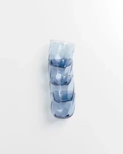 Motel a Miio Calma Glas klein swirl 4er-Set blau Sale