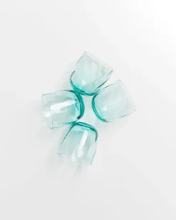 Motel a Miio Calma Glas klein swirl 4er-Set grün Online