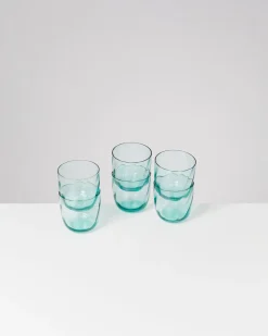 Motel a Miio Calma Glas klein swirl 6er-Set grün Hot