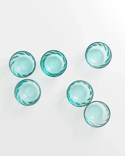 Motel a Miio Calma Glas klein swirl 6er-Set grün Hot