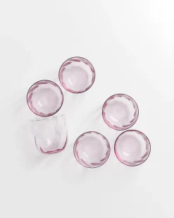 Motel a Miio Calma Glas klein swirl 6er-Set lila Clearance