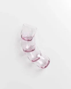 Motel a Miio Calma Glas klein swirl 4er-Set lila Outlet