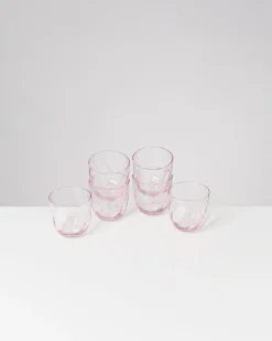 Motel a Miio Calma Glas klein swirl 6er-Set rosé Best