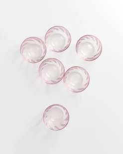 Motel a Miio Calma Glas klein swirl 6er-Set rosé Best
