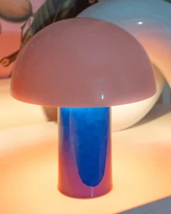 Motel a Miio Cogumelo Keramiklampe rosa blau Discount