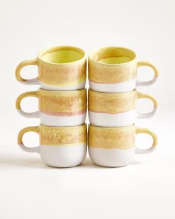 Motel a Miio Coimbra Tasse klein 6er-Set gelb Clearance