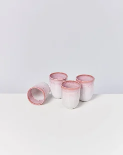 Motel a Miio Copa Alto Becher groß 4er-Set rosa weiß Best