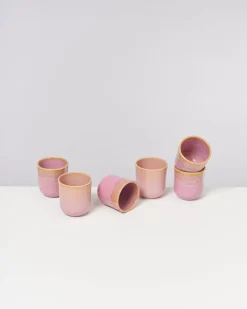 Motel a Miio Copa Alto Becher klein 6er-Set gelb rosé Hot
