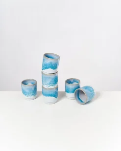 Motel a Miio Cordoama Becher klein 6er-Set aqua Outlet