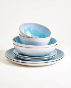 Motel a Miio Cordoama Geschirr-Set classic 8-teilig aqua New