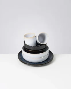 Motel a Miio Cordoama Geschirr-Set Mediterranean Vibes dunkelblau weiß 8-teilig