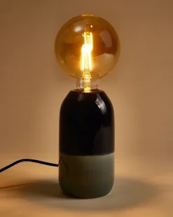 Motel a Miio Farol Keramiklampe dunkelblau graublau Clearance