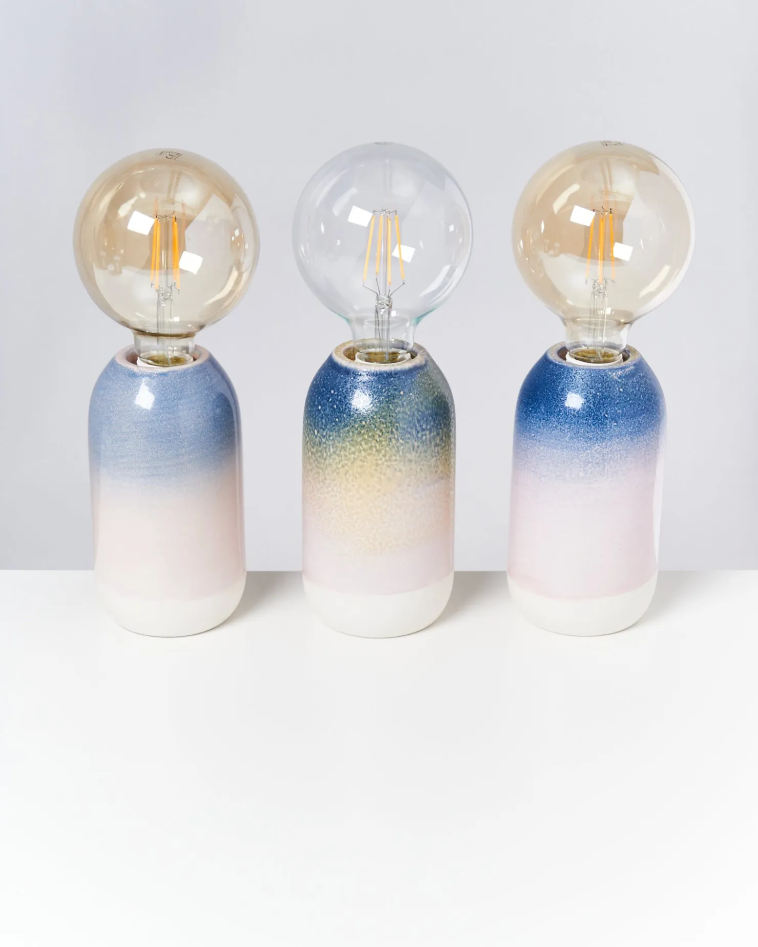 Motel a Miio Farol Keramiklampe gesprenkelt blau rosa Online