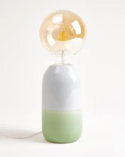 Motel a Miio Farol Keramiklampe hellblau salbei Best