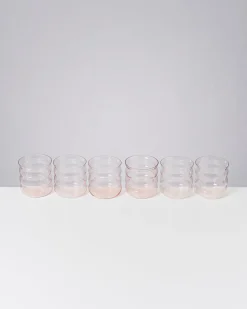 Motel a Miio Joia Glas klein bubble 6er-Set rosé