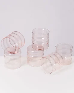 Motel a Miio Joia Glas klein bubble 6er-Set rosé