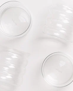 Motel a Miio Joia Glas klein bubble 4er-Set transparent New