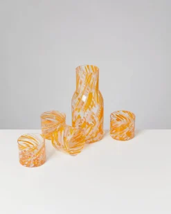 Motel a Miio Joia Glas klein 5er-Set drops orange Hot