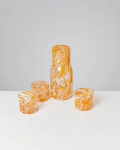 Motel a Miio Joia Glas klein 5er-Set drops orange Hot