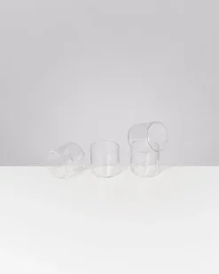 Motel a Miio Joia Glas klein flower 4er-Set transparent Discount