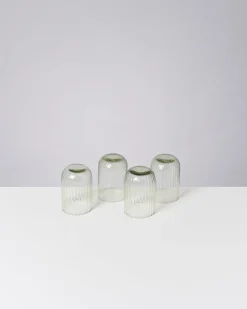 Motel a Miio Joia Glas klein riffled 4er-Set smaragd New
